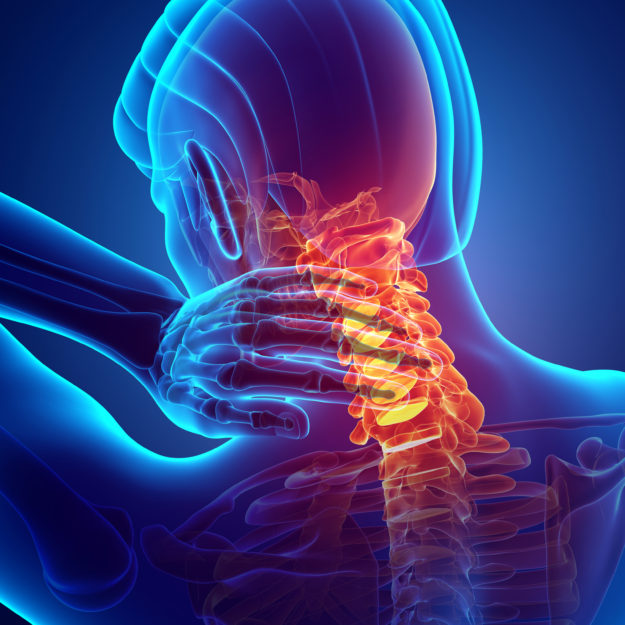 Male Feeling the Neck Pain